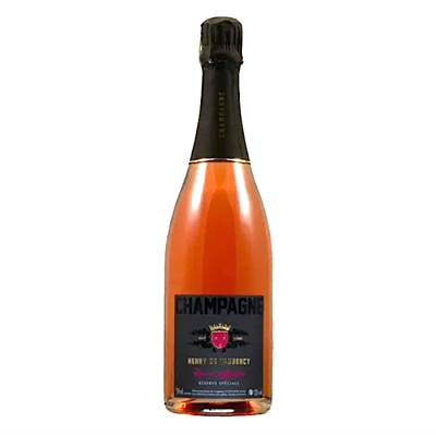 En kasse med 6 flasker Champagne Henry de Vaugency Rosé D'Agathe Grand Cru, 75 cl